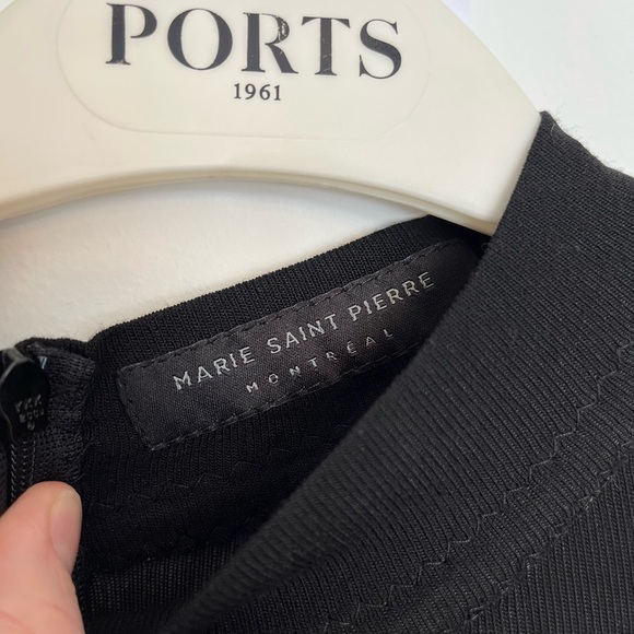 Marie Saint Pierre Montreal Black Dress size 4 - Picture 3 of 6